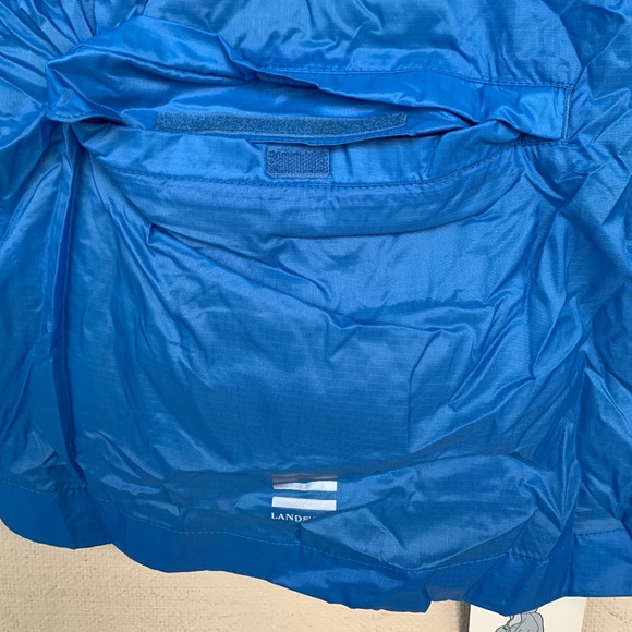 NWT LANDSEND Full Zip Hooded Packable Windbreaker - Picture 6 of 7